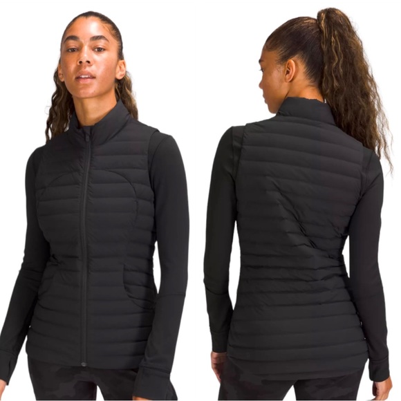 NWOT LULULEMON Pack It Down Black Goose Down Pufffer Vest Jacket Size 6 - Picture 15 of 15